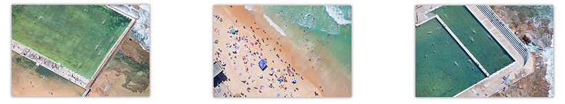 Newcastle Beach Aerial Landscape Photography