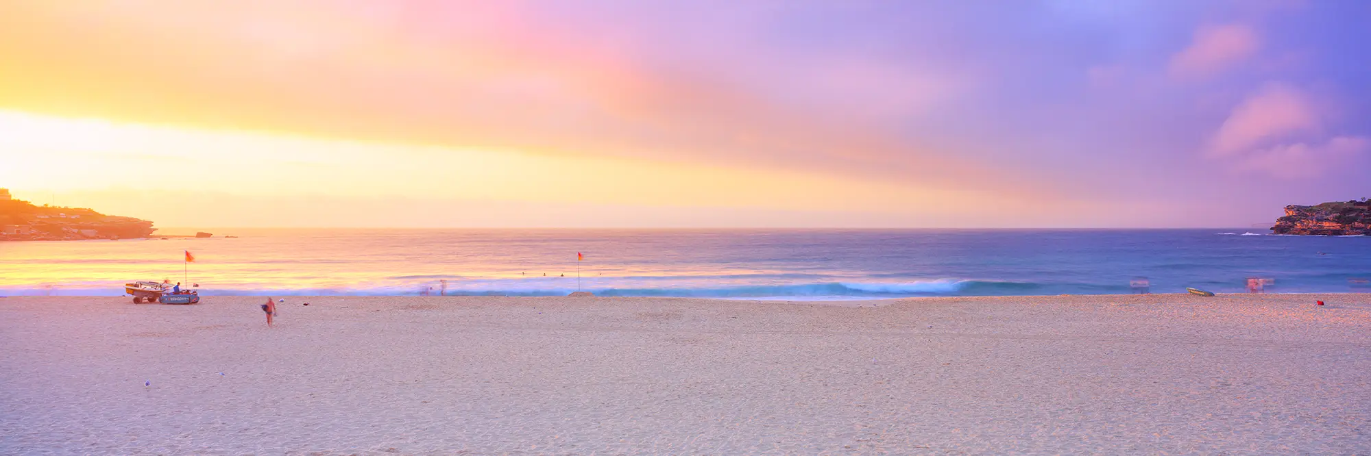Bondi Beach Morning Sunrise Panoramic Image Fine Art