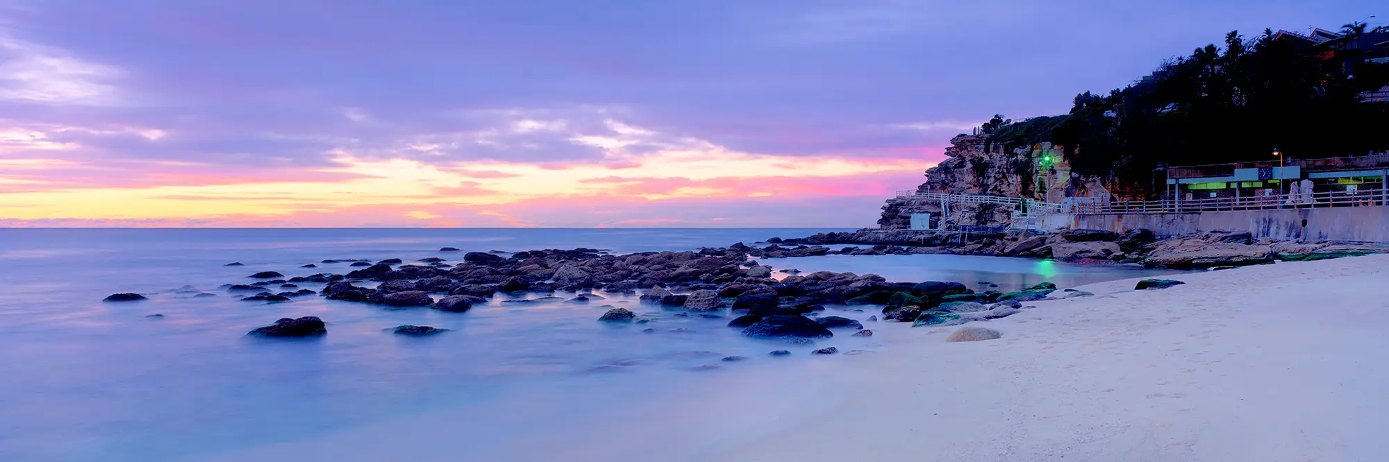 Bronte Ocean Baths Panoramic Landscape Moody SunrisePhoto