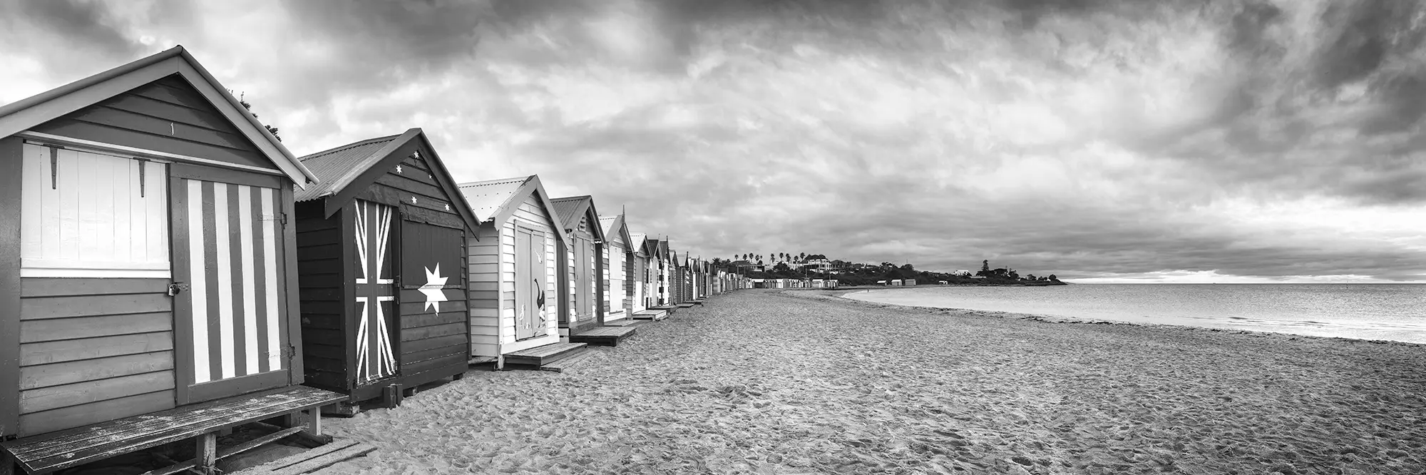 Brighton Beach Boxes - Fine Art Panoramic Photos