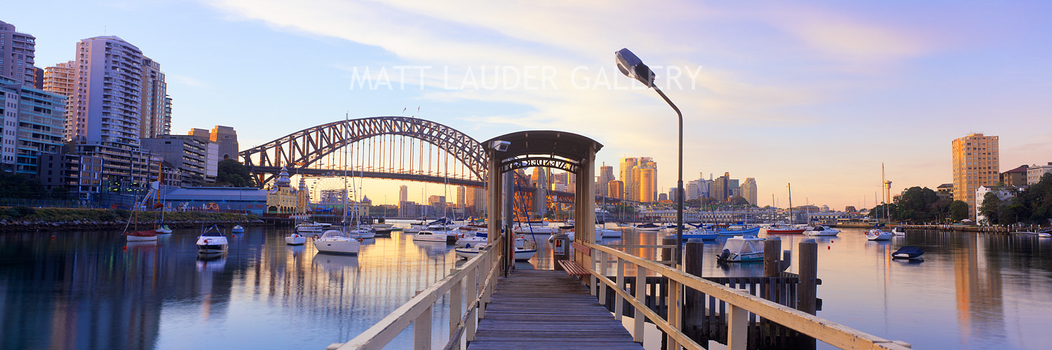 Lavender Bay Wharf Panoramic Landscape Photos Sydney City