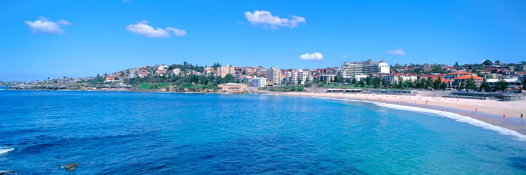 Coogee Beach Panoramic Daytime Landscape Photo