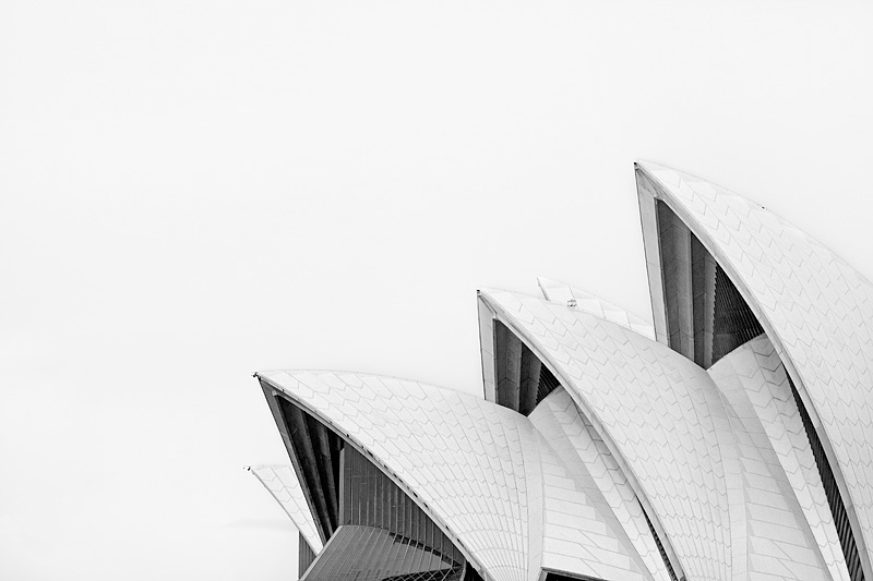 australian CANVAS  landscape art print SYDNEY 100CM  opera house black white