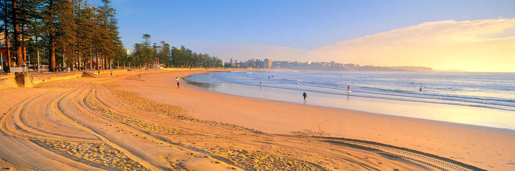 Manly Beach Panoramic Fine Art Framed Photo