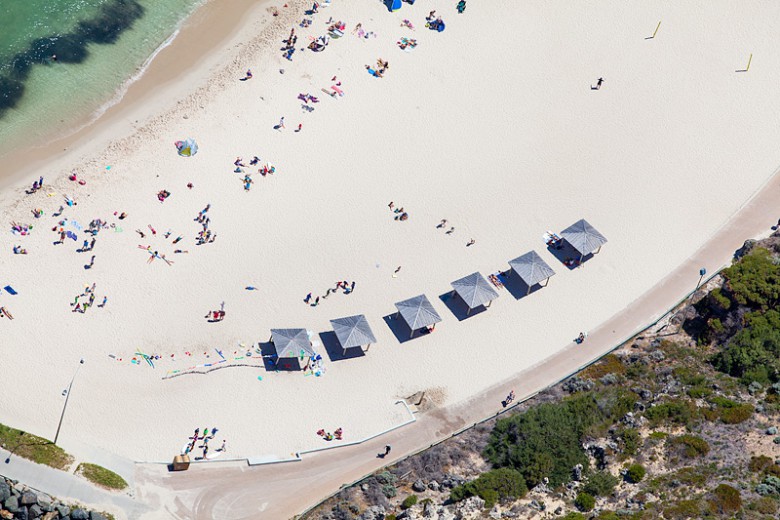 Cottesloe Beach Huts Aerial Photos Daytime Summer