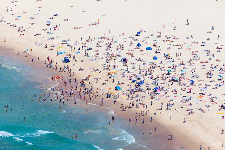 Bondi Bathers Aerial Photography Sydney Beaches Summer Images