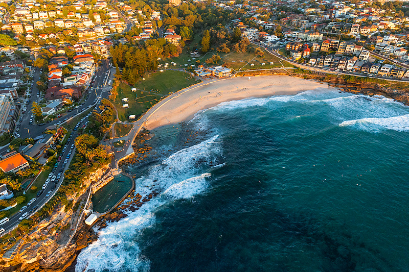 Bronte Beach Aerial Images Eastern Beaches Sydney