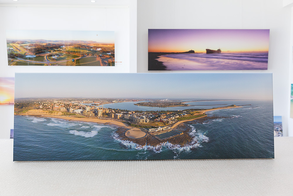 Newcastle Stretched Canvas Aerial