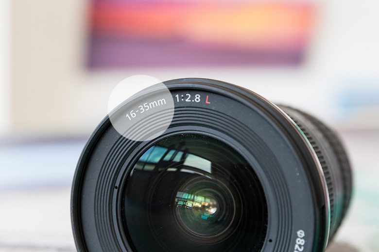 Focal Length Markings on Lens