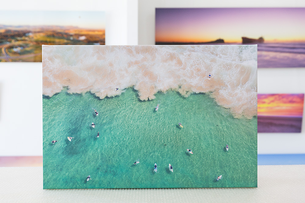 Freshwater Backwash Surf Photo Stretched Canvas