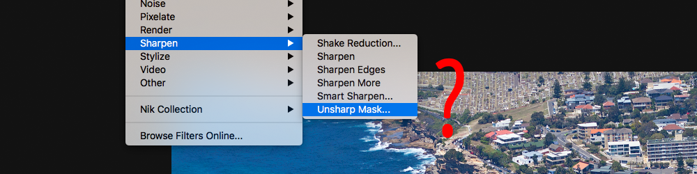 Why does Photoshop Call it Un Sharp Mask