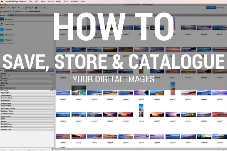 How to Save, Store and Catalogue your Digital Images