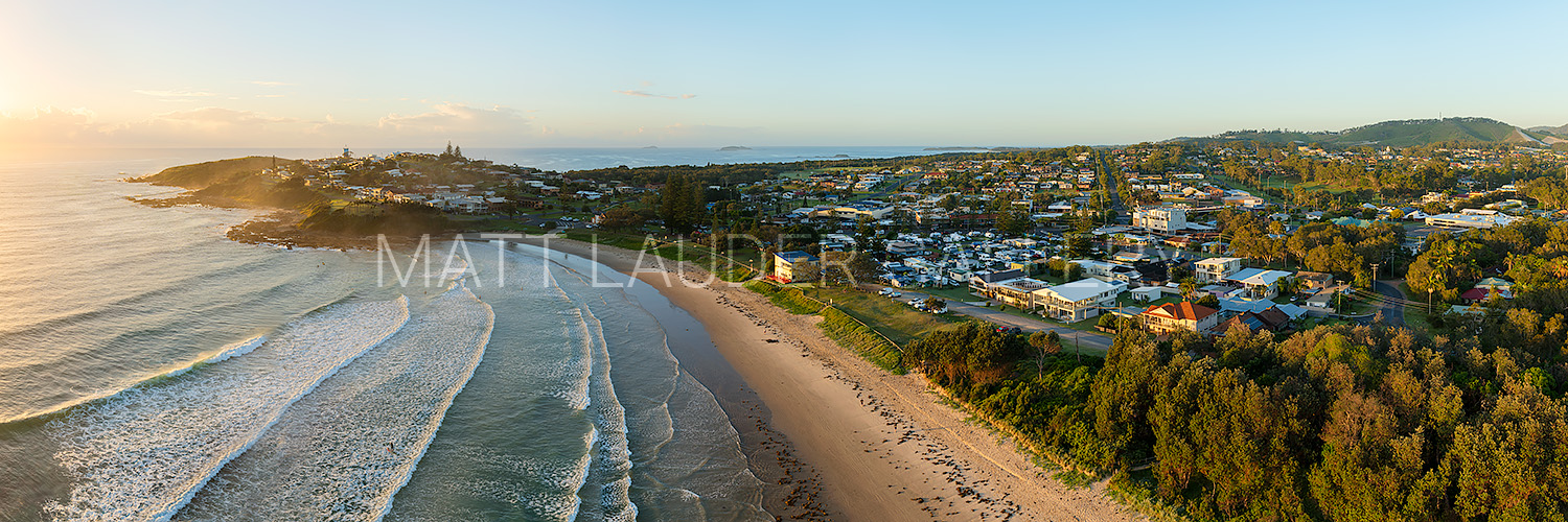 Woolgoolga Beach Aerial Images North Coast NSW