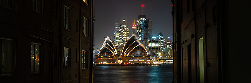 Sydney Opera House Unique View Panoramic Photo