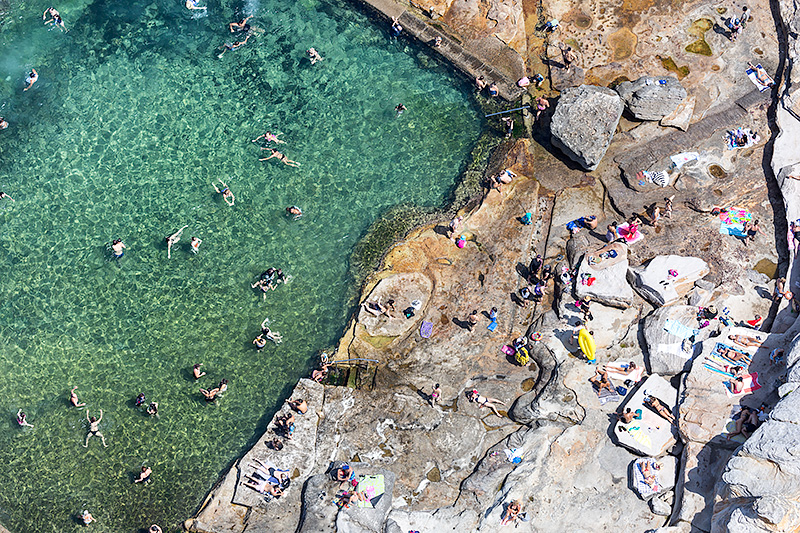Maroubra Beach Ocean Baths Aerial Photos