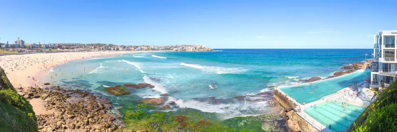 Bondi Beach Summer Panoramic Landscape Framed Photos | Icebergs